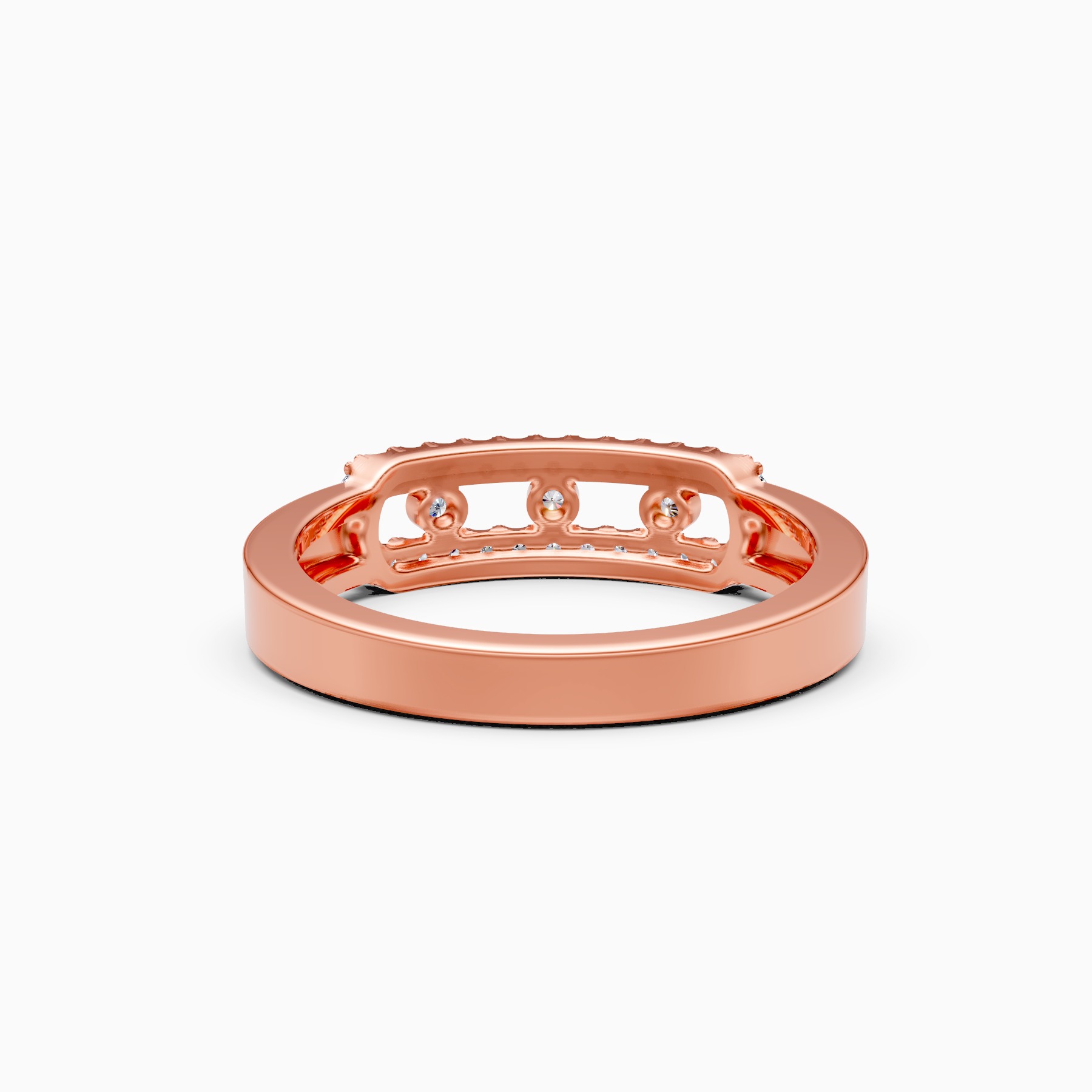 Elegant Halo Lab Grown Diamond Band